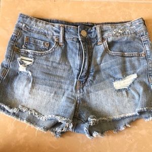 Aeropostale high waisted jean shorts